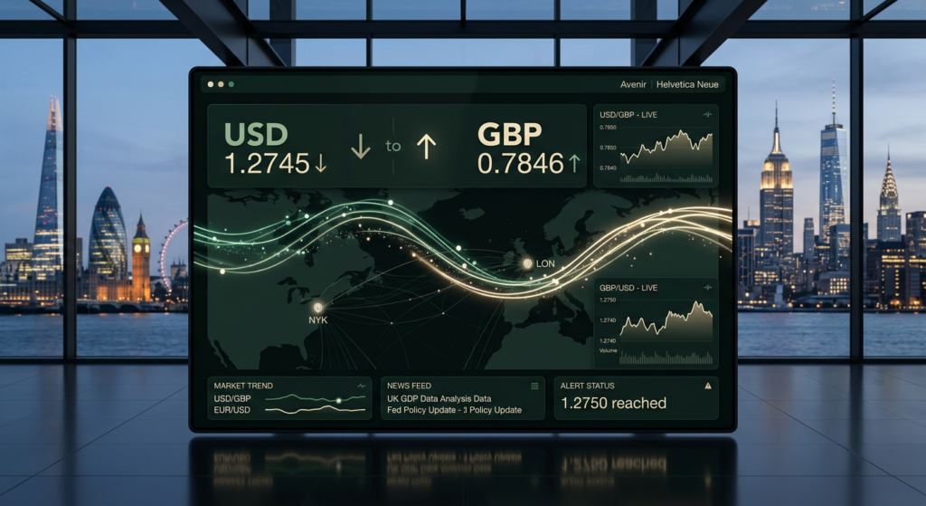 Architectural diagram of transatlantic open banking API pipelines connecting US and UK financial accounts.