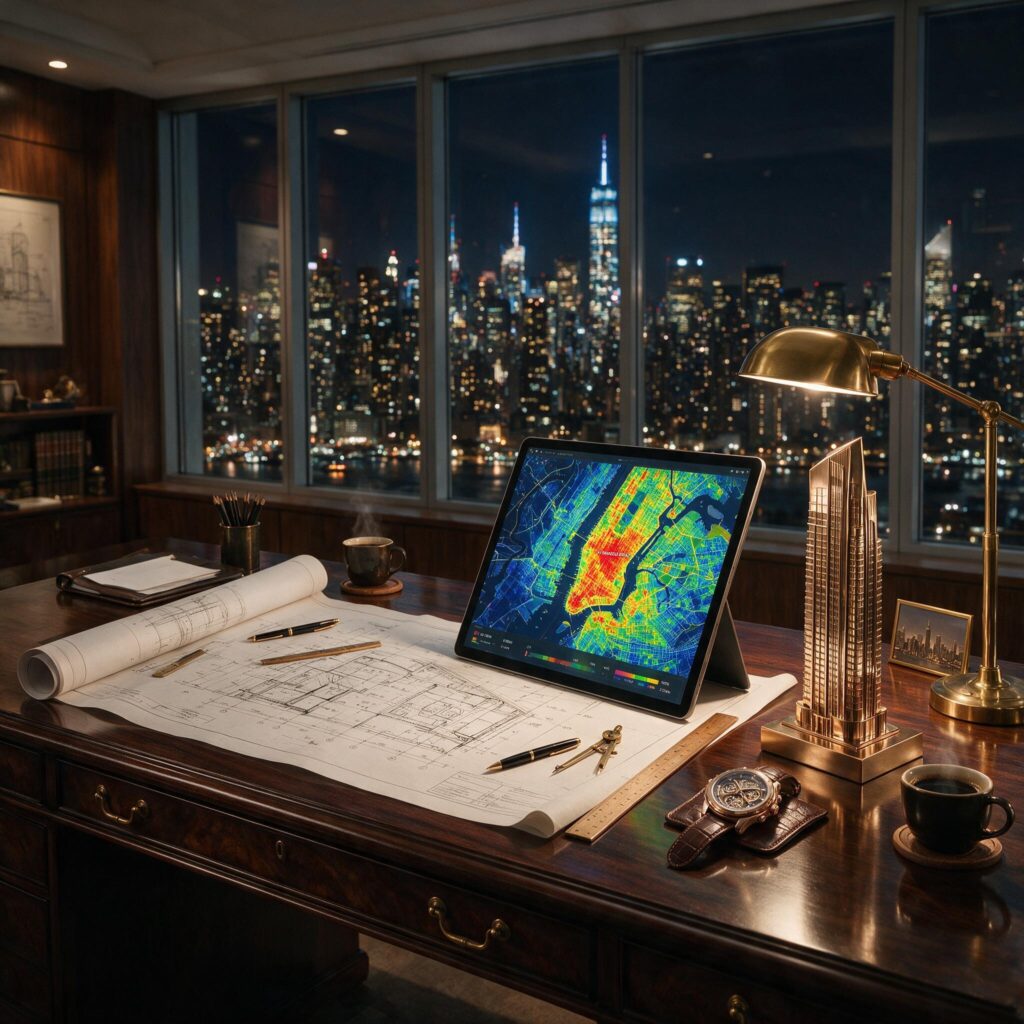 AI Real Estate Market Analytics Property Heat Map Matrix